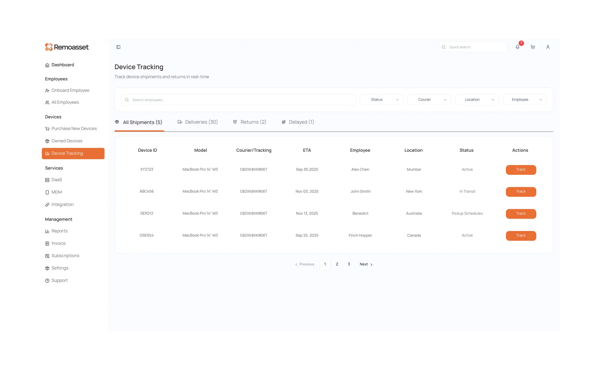 Structured retrieval from employees